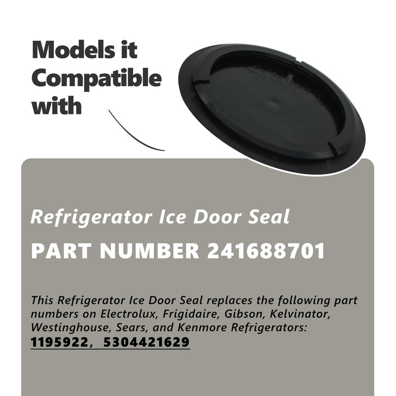 ZNTVW 241688701 Dispenser Door Seal Flap, Genuine Refrigerator Replacement Part
