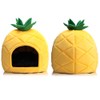 Hollypet Cozy Pet , Warm Cave Nest Sleeping Bed Pineapple