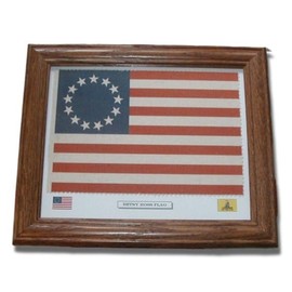 Framed American Revolutionary War Flag, Betsy Ross Flag, 1776