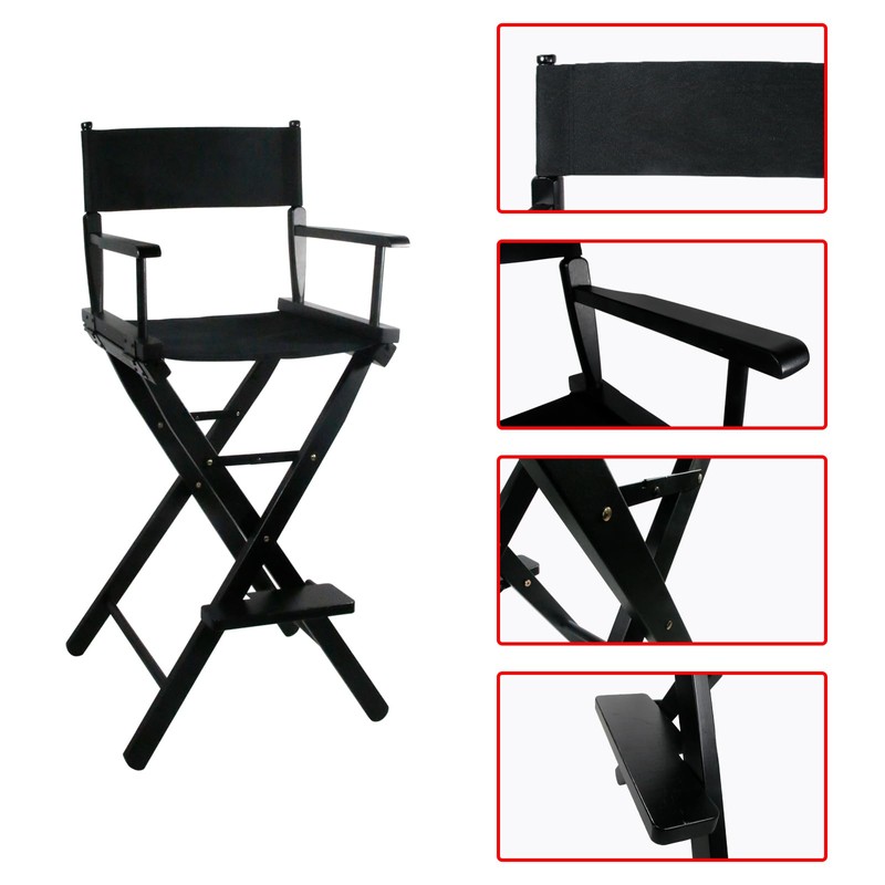GDGYOFN 30'' Tall Directors Chair Folding Makeup Chair for Makeup