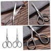 Beard Trimmer Set 2pcs Small Eyebrow Scissors Precision Stainless Steel