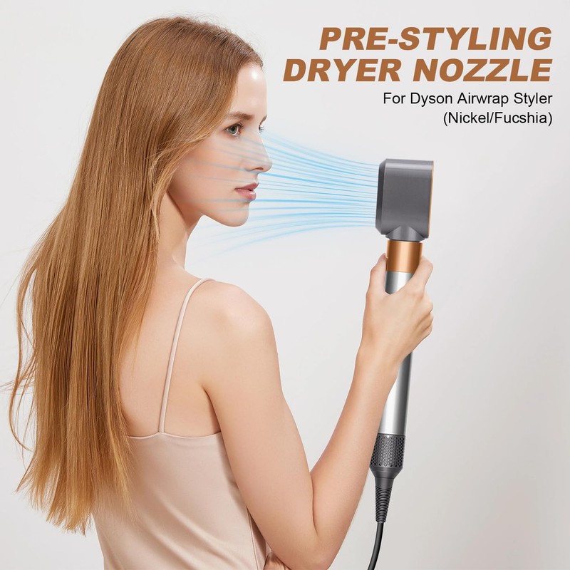 Pre-Styling Dryer Attachment Nozzle for Dyson Airwrap Styler, Attachment Accessories