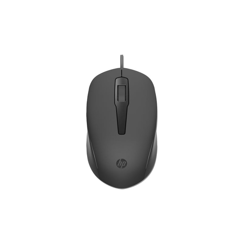 HP Mouse con Cable 150, Almbrico, Universal, Negro (240J6AA)