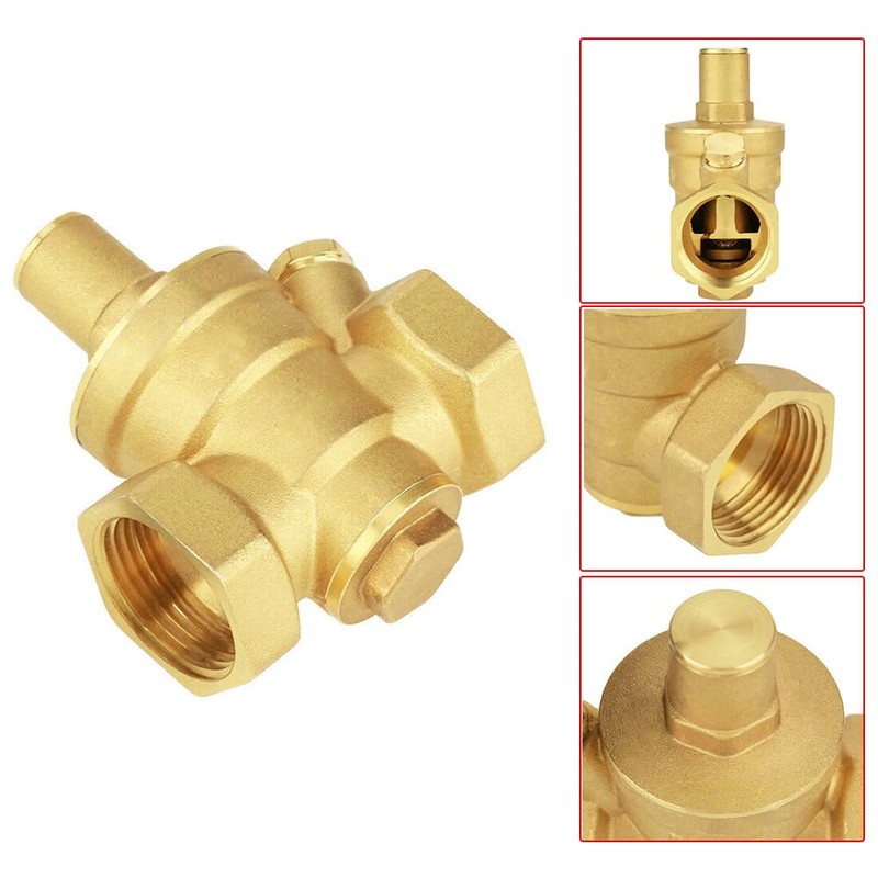 Pressure Regulator Valve Reducing Valve Adjustable Brass Water Pressure Valve