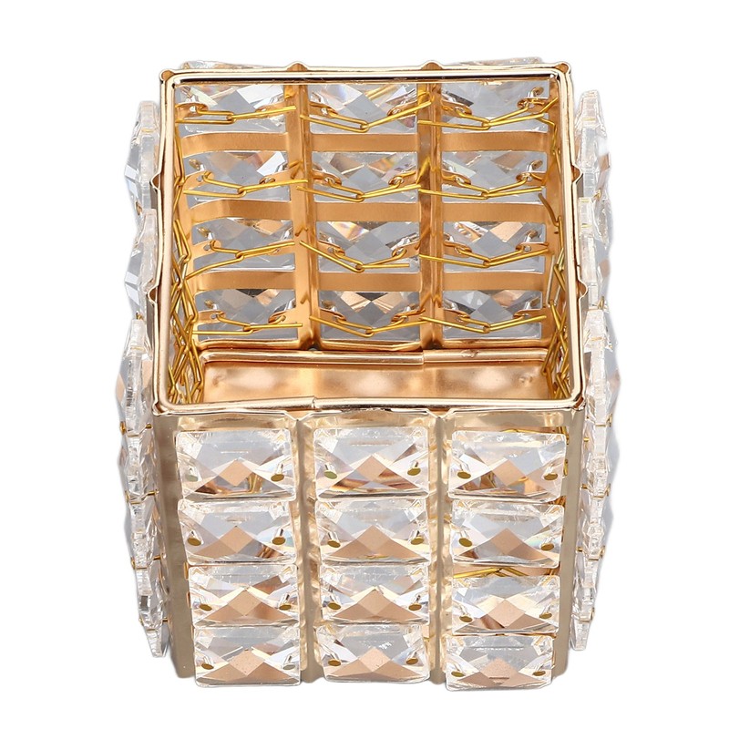 European Style Crystal Storage Box Crystal Jewelry Trinket Box Square
