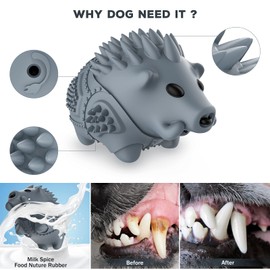 Homipooty Dog Chew Toys for Aggressive Chewers,Larg Dog Bones Toys,Dog Toys for Indestructible Squeaky Chewers,Clean Teeth Non Toxic Environmentally Friendly,100% Natural Rubber&Milk Flavor