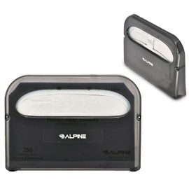 Alpine Toilet Seat Cover Dispenser - Wall Mount Disposable Toilet Seat Cover Holder For Commercial And Residential Use, Half Fold.