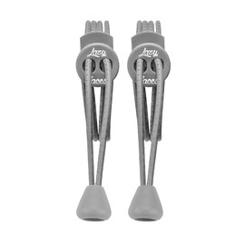 LAZY LACES Elastic No Tie Lock Shoelaces for Sports, Walking, Trekking & Running | Toddlers, Kids, Adults, Elderly, Disabled & People with Low Mobility (Reflective Grey)