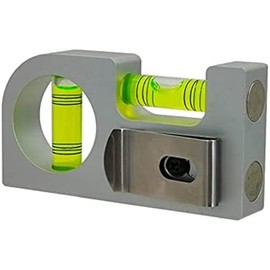 Con aleación de aluminio sólido magnético, mini regla de nivel portátil, medidor de burbujas de nivel (85 x 45 x 15 mm)