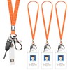 3 Pack Neck Lanyard with ID Badge Holder, Office Strap