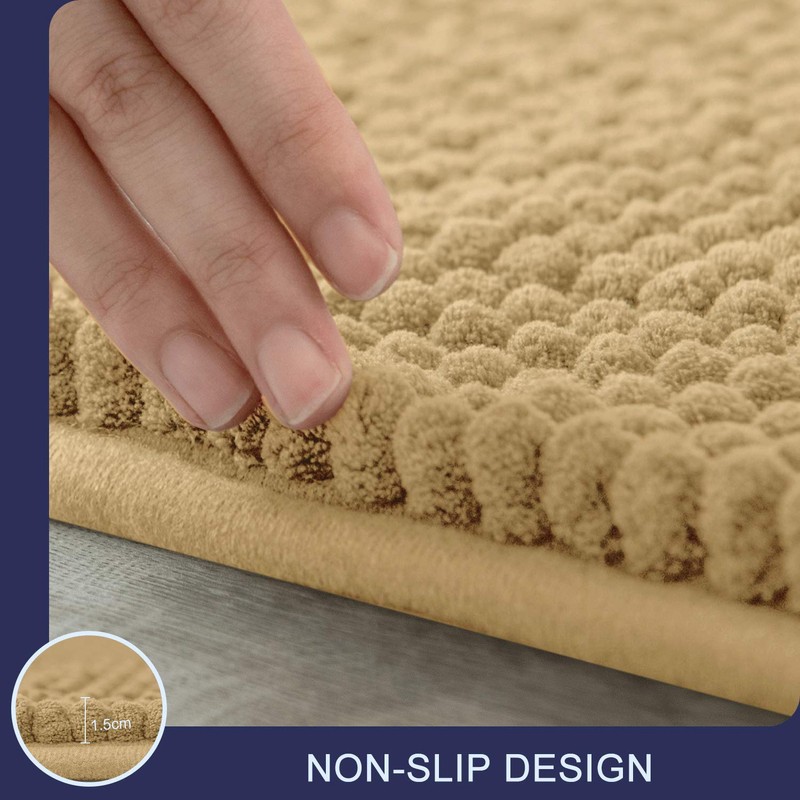 SU SUBRTEX Bath Mat Soft Rugs for Bathroom Shower Carpet