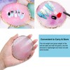 3 Stück Resin Nageldesign-Palette mit Farbmischung & Goldrand – Gel-Farbdisplay