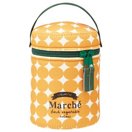 Skater SJP1-A Thermal Lunch Jar, Cover for Soup Jar, M, Marche, Pumpkin, 3.5 x 5.1 inches (9 x 13 cm)