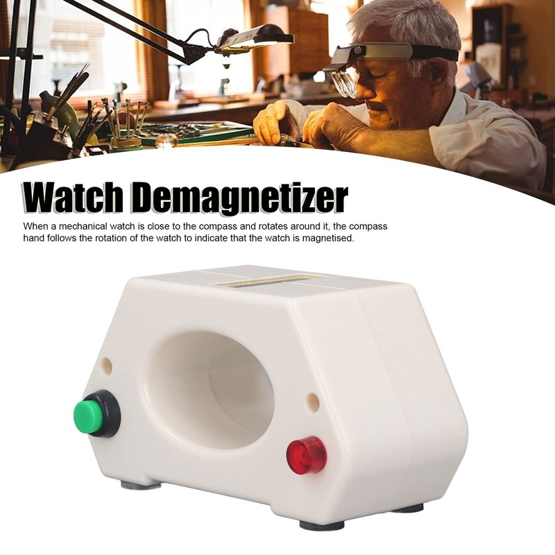 Watch Demagnetizer ABS Housing Portable Power On Indicator Watch Demagnetization