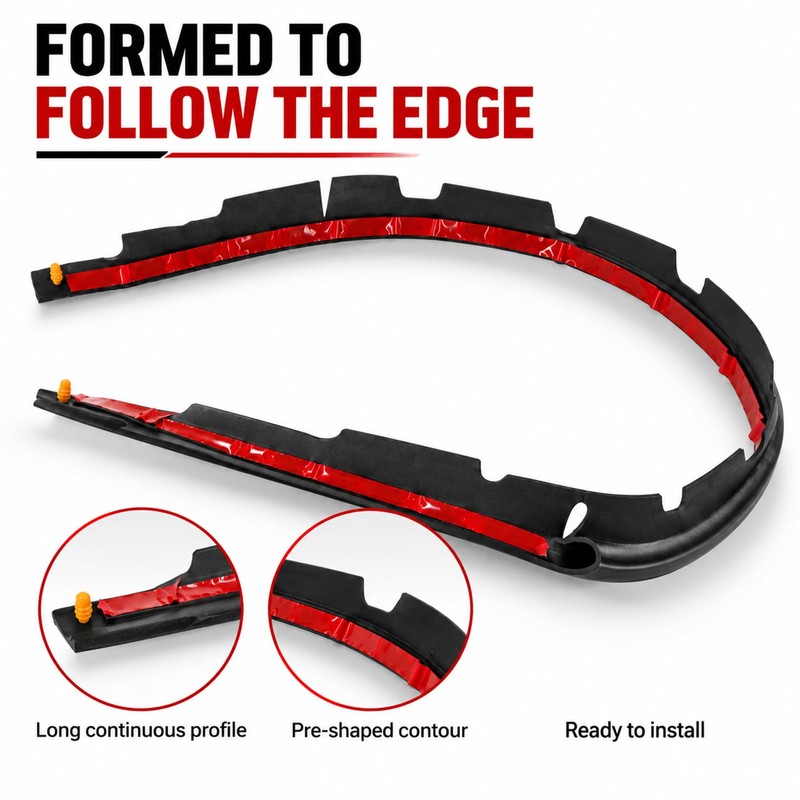 FZJDSD Hood to Bumper Seal Fit for 2010-2015 Toyota Prius