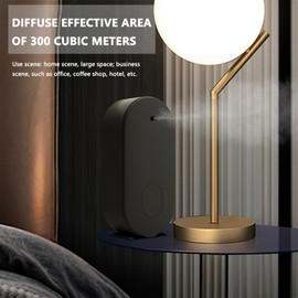 Essential Oil Diffuser, Waterless Aromatherapy Diffusers, Plug in Nano Atomization Scent Air Machine with Timer and Auto-Off Switch for Home, Office, Hotel Collection(Black, 200ml, iOS Version)