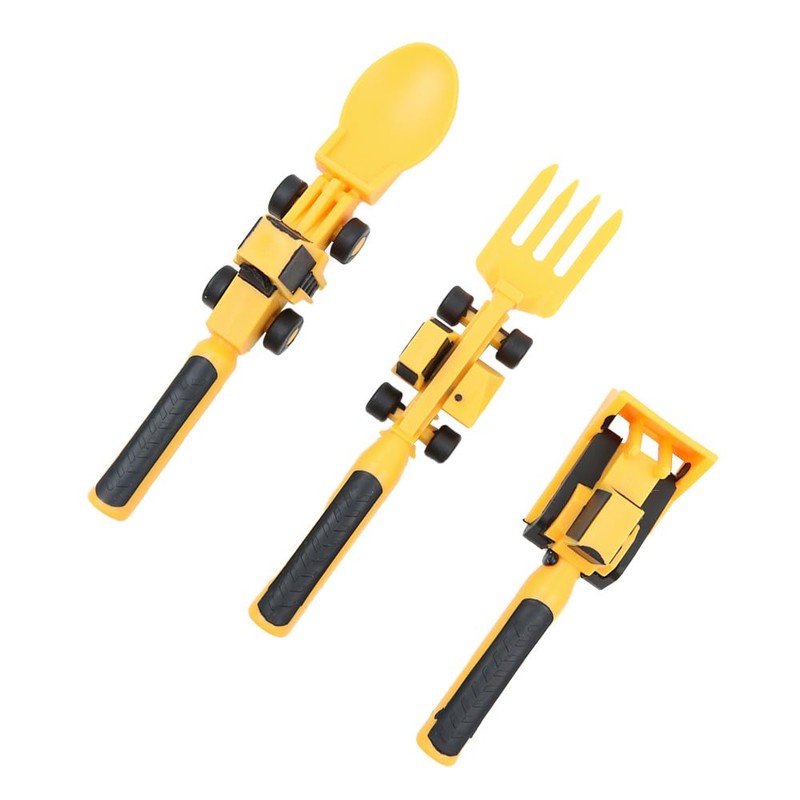 Sarini 3PCS Bulldozer Shovel Tableware With Fork And Spoon Shape