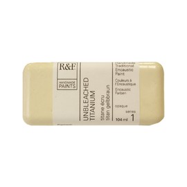 R&F Artist Encaustic Paint, Unbleached Titanium, 104 ml