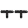 2 Pcs Tee Wire Connectors IP68 Waterproof 2 Pin 3