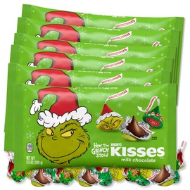Christmas Chocolate Drops Candy 6 Pack of 9.5oz Bags of Chocolate Christmas Candy, Holiday Chocolate Drops, Stocking Stuffer Candy for Kids and Adults