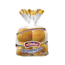 Mrs Freshleys 3 3/4 inch Hamburger Bun, 12 Ounce -- 8 per case.