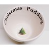 Rainbow Decors Xmas Tree Christmas Pudding Ceramic Decorated Baking Bowl