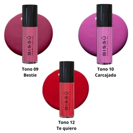 Set Rubor Liquido Bissú Tono 09 Bestie 3 Pzas