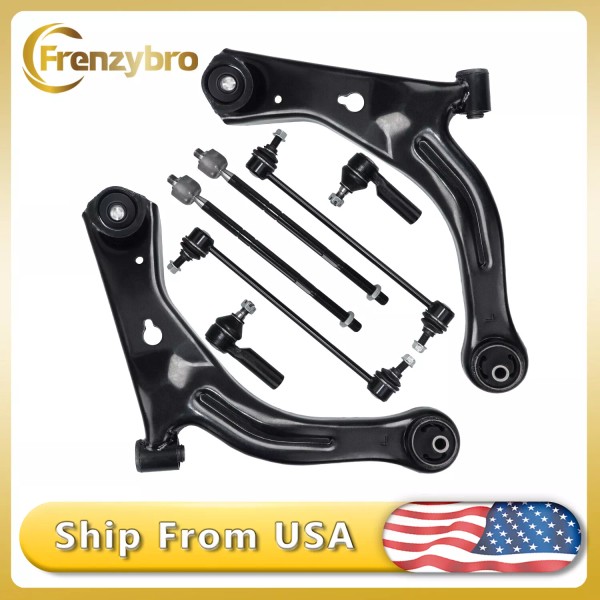 Frenzybro Front Lower Control Arm Tie Rods Sway Bar Links