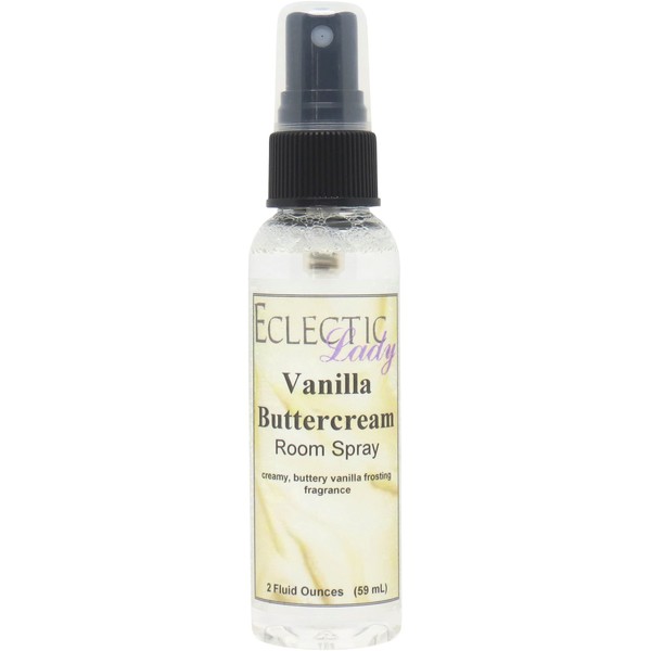 Vanilla Buttercream Room Spray, 2 Ounces, No Artificial Colors, Parabens,