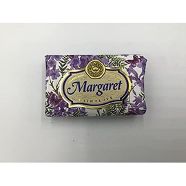 Margaret - Gift Soap Bar For Her Birthday Rose Scent Mum Grandmother Cleanser Lather Present Girl