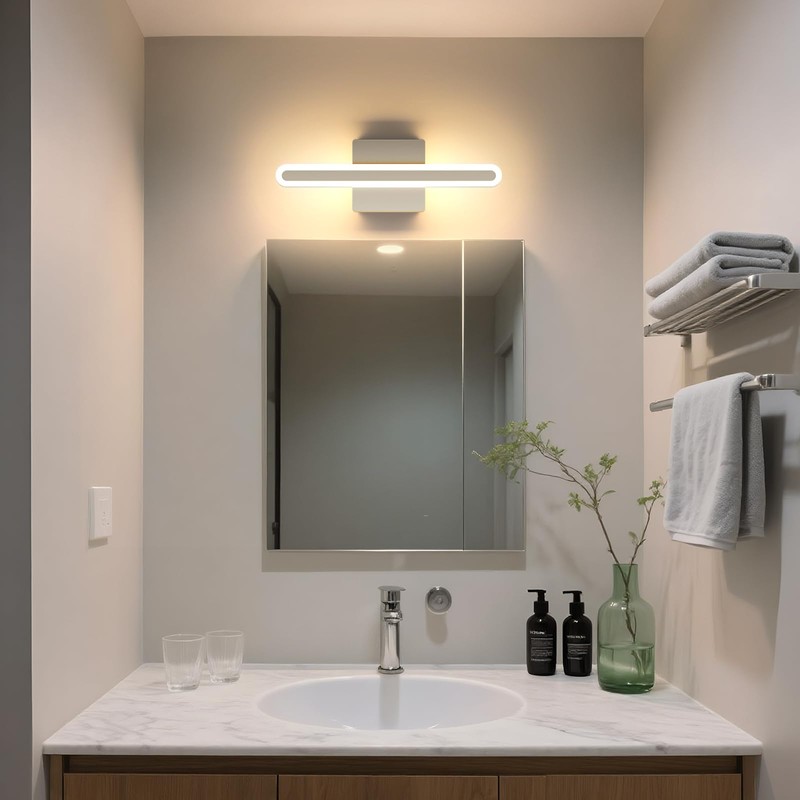 Joosenhouse 15.7 Inch Brushed Nickel Vanity Light for Bathroom –