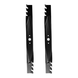 46 inch Mulching Blades for Cub Cadet XT1 XT2 ZT1 ZT2 LT46 LTX1045 LTX1046, MTD/Craftsman/Troy Bilt 46" Deck Mowers Replace 942-04290-X 942-04290 942-04244 742-04244 742-04290 (6 Point Star), Black