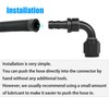 CNWZYMX AN10 Push Lock Hose End Fitting Elbow 90 Degree