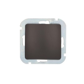 UNITEC Monaco Push Button with Plug-In Terminals 1 N/O Contact 10 A/250 V Anthracite Pack of 1