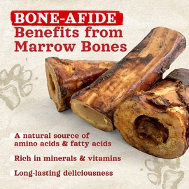 Natural Farm Rib Bones for Dogs (6 Inch, 8 Pack) - Beef Ribs for Dogs, Farm-Raised Cattle - Slow-Roasted Flavor - Low Odor for Indoor, Outdoor Chewing - Promotes Dental Health