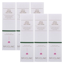 Max Clinic Cica Biome Oil Foam 110g 6 pieces Soothing Care Centella asiatica Cleansing Foam Cleansing Oil / 맥스클리닉 시카 바이옴 오일폼 110g 6개 진정케어 병풀 클렌징폼 클렌징오일
