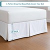 Lightweight Pleated Bed Skirt - King Size 16 Inch Drop