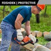 FEISHDEK Cowhide Leather Work Gloves for Men & Women, Durable