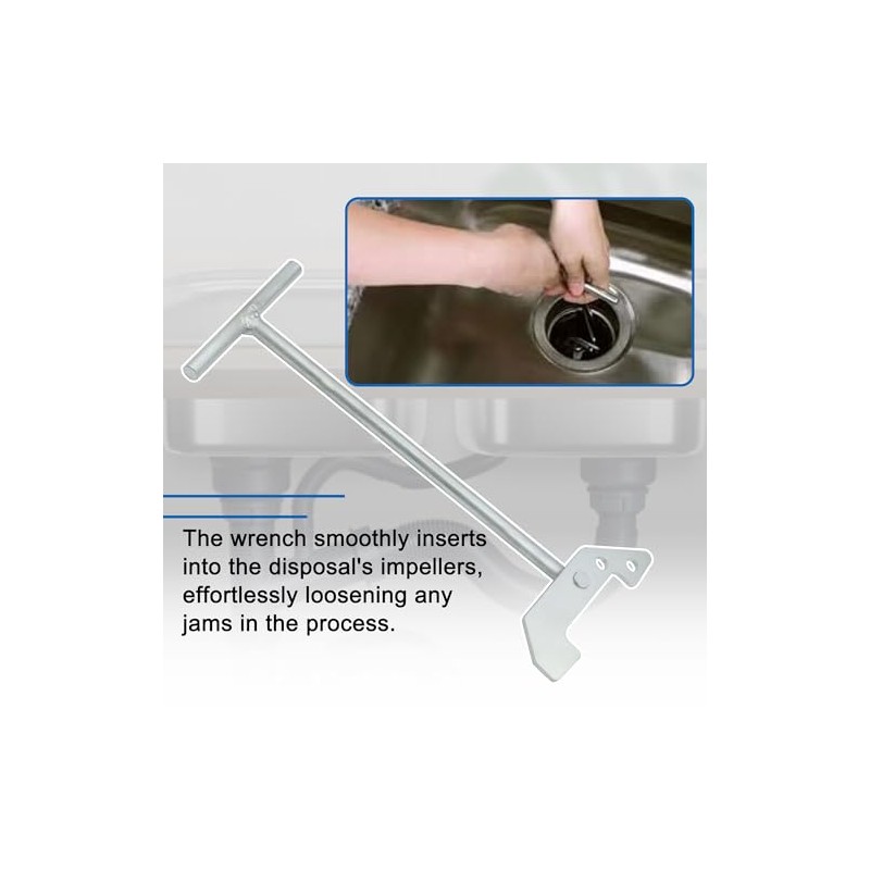 Garbage Disposal Wrench, Garbage Disposer Unjamming Wrench Compatible with Waste