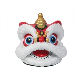 SHILUJIUHUI Mini Handcrafted Stone Lion Statue - Desk Decor Small Traditional Chinese Fu Dog Figurine, for Home, Collection, Office