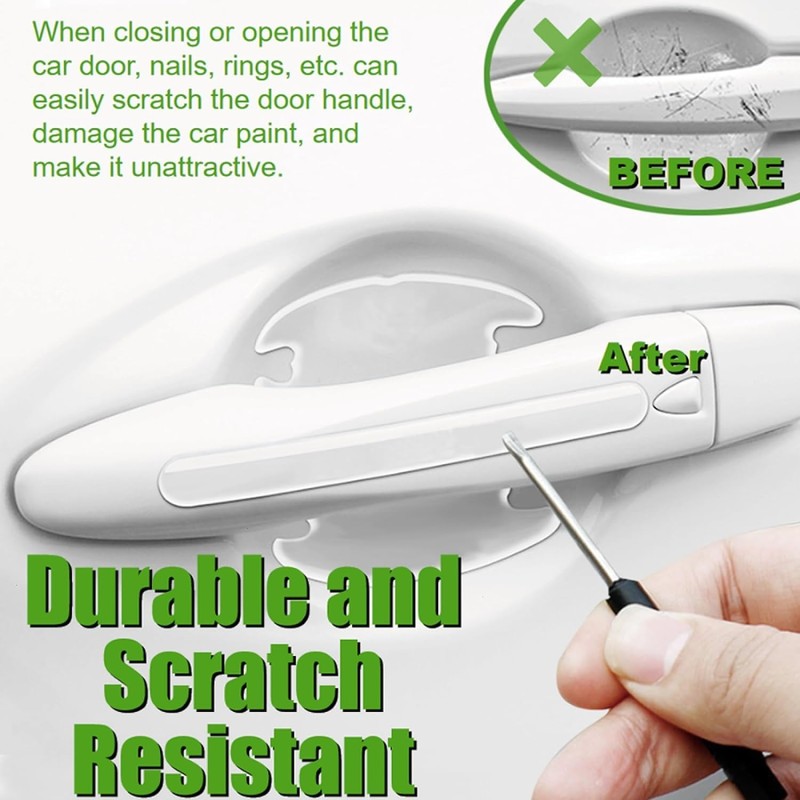 JinRui-T Car Door Handle Protectors Film 8PCS Car Door Handle
