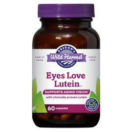 Oregon's Wild Harvest Eyes Love Lutein™ Capsules, Non-GMO Organic Herbal Supplements, 60 Count