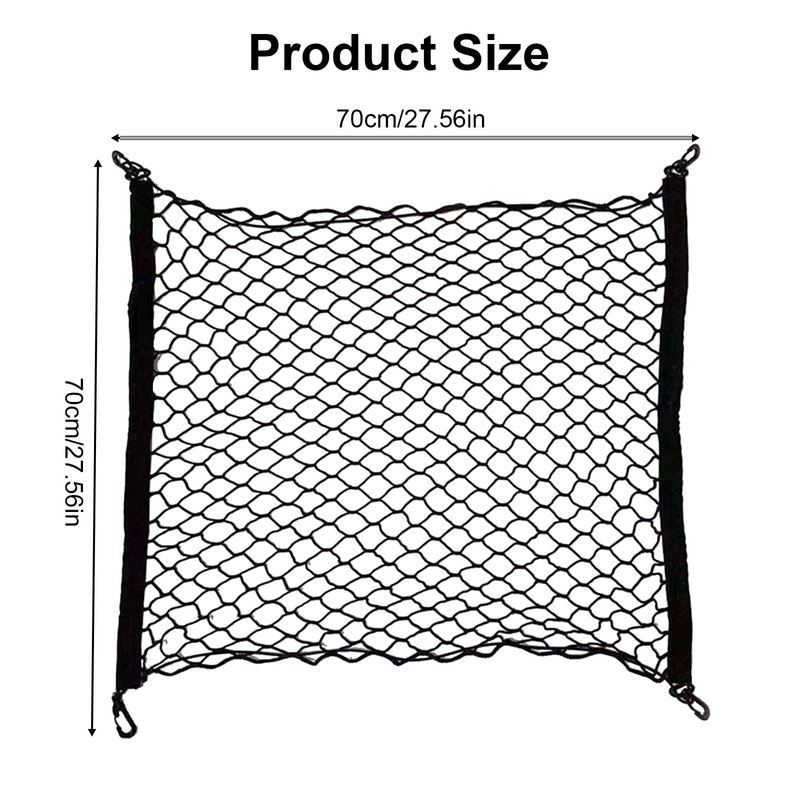ALI2 Luggage Net 70 x 70 cm, Car Boot Net,