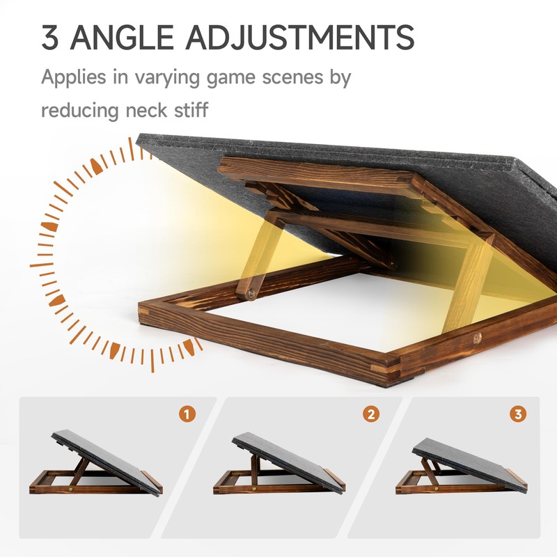 Tektalk Foldable Jigsaw Puzzle Board with 3 Angle Adjustable Bracket/Stand,