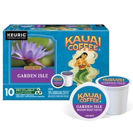 Kauai Coffee Garden Isle Medium Roast - Compatible with Keurig K-Cup Brewers, 10 CT (Pack of 4)