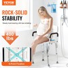 400lbs Shower Chair Bath Stool Seat Height Adjustable for Bathtub