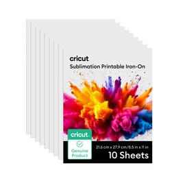 Cricut® Sublimation Printable Iron-On - 8.5 in x 11 in (10 ct)