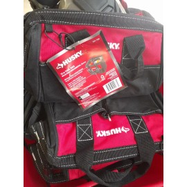 Husky Tool Bag Jobsite Organizer Water Resistant Polyester 12 Inch 4 Pockets