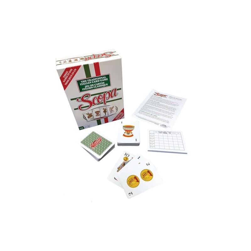 Imagination Outset Media Scopa Card Game (Bilingual English/French), Full Size,