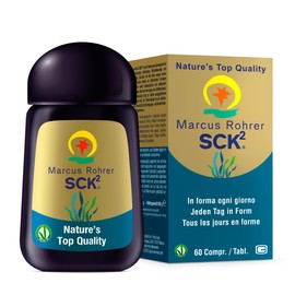 MARCUS ROHRER SCK2, Spirulina, Clorella, Kombu, Klamath, Metabolismo, Perdita di Peso, Integratore Alimentare, Naturale, Vegan, 60 Compresse (1 Mese)